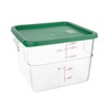 Hygiplas Square Green Lid to fit - 10/15Ltr