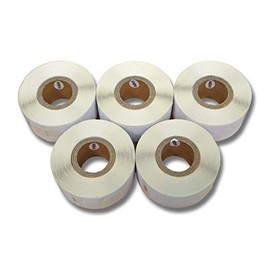 vhbw Set of 5 label rolls 25 mm x 54 mm (500 labels) compatible with Seiko Smart Label Printer SLP620, SLP650 label printer