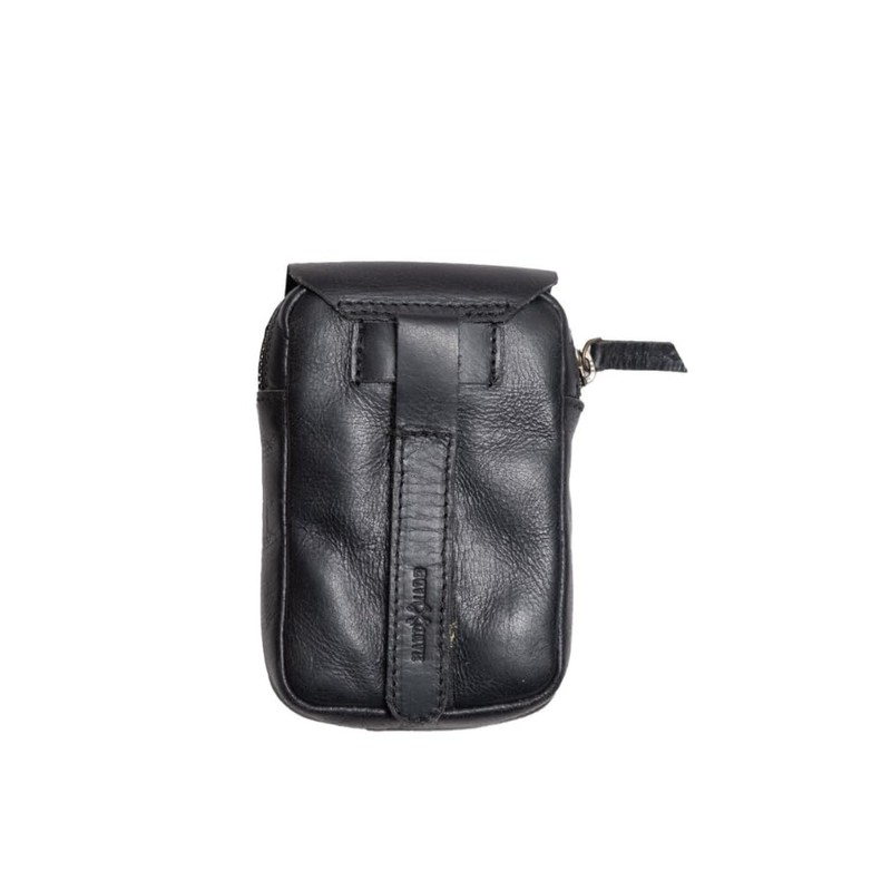 Trip Machine Company Genuine Leather Motorcycle Utility Pouch Bag With