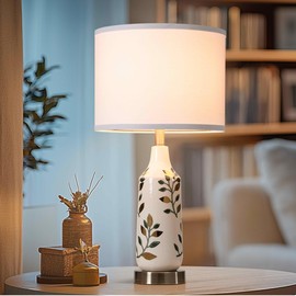 YANIC Night Light for Bedroom with USB C+A Port-3 Color of Table Lamps with Selectable Lighting, as A Night Light for Kids, Office Lamp or Bedside Lamps(Bulb not Included)