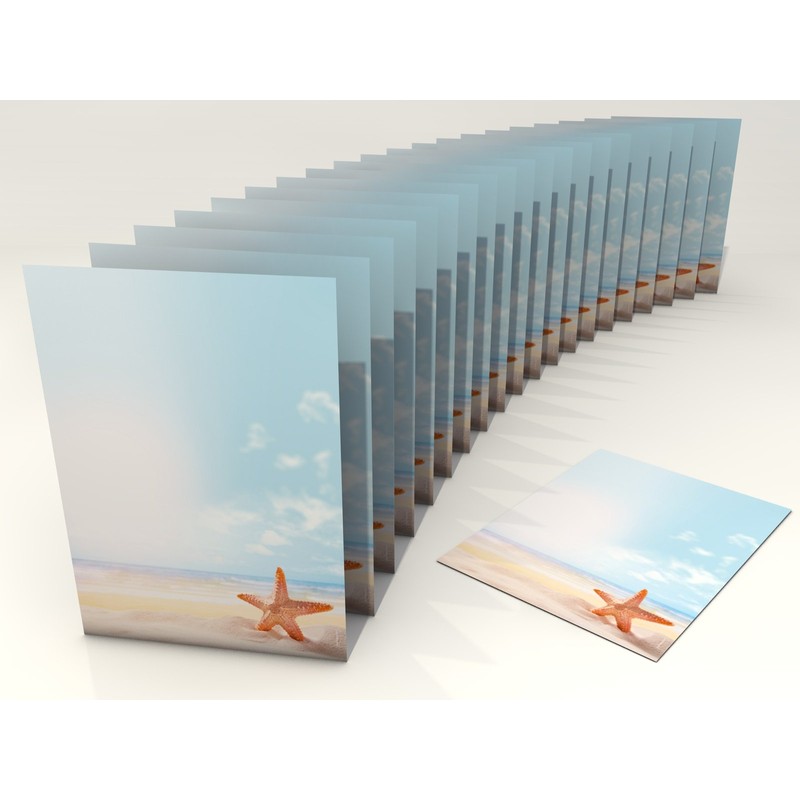 Summer Vacation Beach Starfish Paper DIN A4 20 Sheets 90