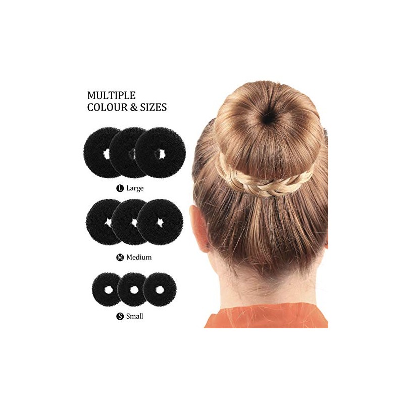 Juego de 9 piezas de donas para hacer moños de