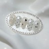 [Handmade Nail Tips] Black Snow Pearl Nail Tips - Almond
