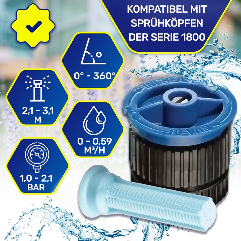 Irrigation Sprinkler 10 Van for Garden Irrigation System with Adjustable