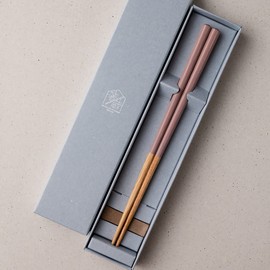 HASHIKURA SEASON 01 Chopsticks Dishwasher-safe, Natural Wood, Unisex, 8.9 inches (22.5 cm), Oak, Octagonal, Dusk, Light Purple, Made in Japan G-81046