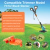 4 Pack Trimmer Spool Cover, Durable Replacement Mower Spool Line