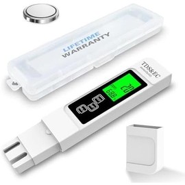 Accurate So Far 4-in-1 Instant Read TDS Meter - Measures TDS, EC, & Temperature (?C/?F) - Digital Water Testing Kit for Tap, Well, Pool, Hydroponics, Aquarium, RO/DI System White Modern - Color: white