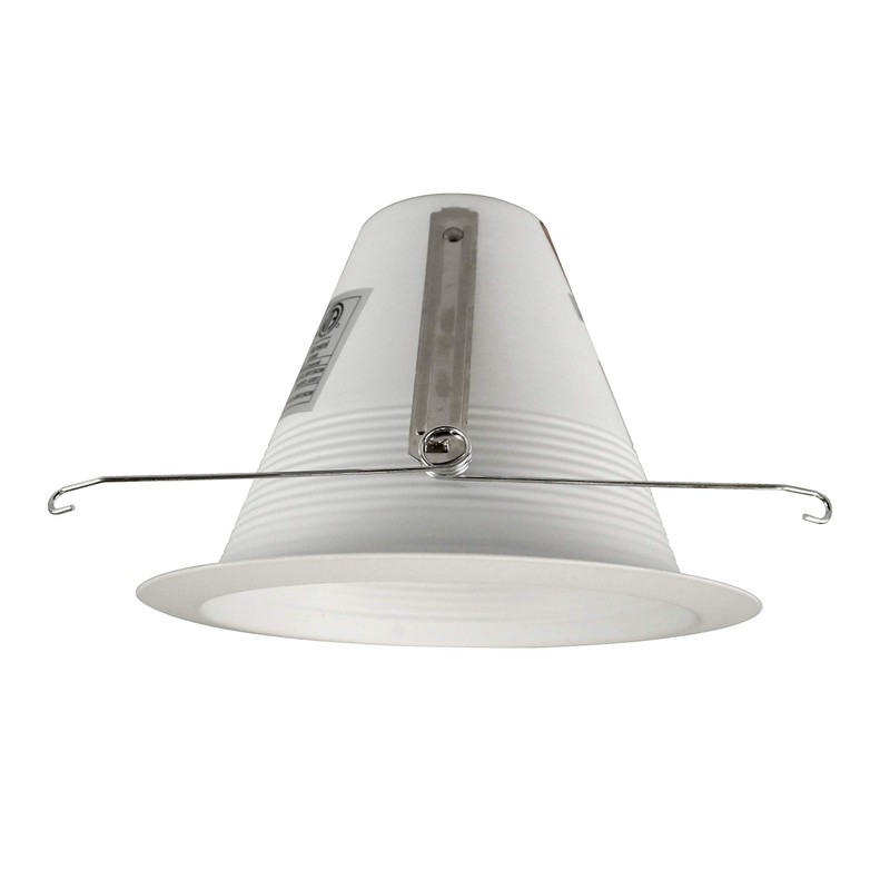 NICOR Lighting 6 inch White Airtight Recessed Cone Baffle Trim,