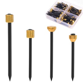 120pcs Picture Hanging Nails, 4 Styles Reusable Picture Frame Nails Picture Hangers Wall Tacks for Hanging Decorative Pins for Wood Wall Drywall Hanging Photo Mirrors Baskets