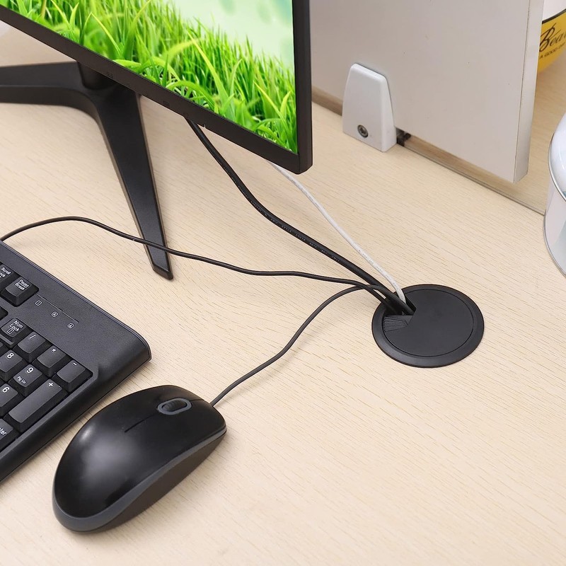 Cable Grommet Desk Pack of 10 60 mm Cable Pass