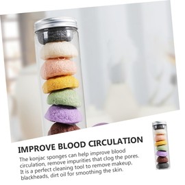 Healeved 8pcs Face Wash Facial Wash Sponges Natural Dish Sponge Sponge Face Makeup Puff Natural Facial Sponges Powder Puff Exfoliating Facial Sponge Gum