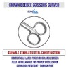 Crown Beebee Scissor Dental Surgical Instruments 4.25 Curved