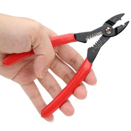Wire Stripper, Cable Stripping Tool, Electrical Wire Crimper, 7 Inch Portable Cable Crimping Tool Solid Steel Wire Crimper Cutter Pliers