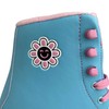Smiley Skate Supply Smiley Quad Rollerskates (Blue/Pink, 8)