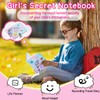 PESLNG Secret Diary Girl with Lock, Plush Notebook with Padlock,