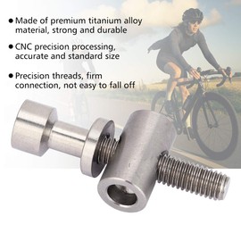 M5x30/35/40mm Bike Seatpost Screw,Titanium Alloy Bicycle Seatpost Fixed Bolt Bicycle Seat Post Fixed Bolt Round Head Screw (Titanium Color)