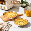E-far 9.5 Inch Tart Pan, Stainless Steel Pie Quiche Pan