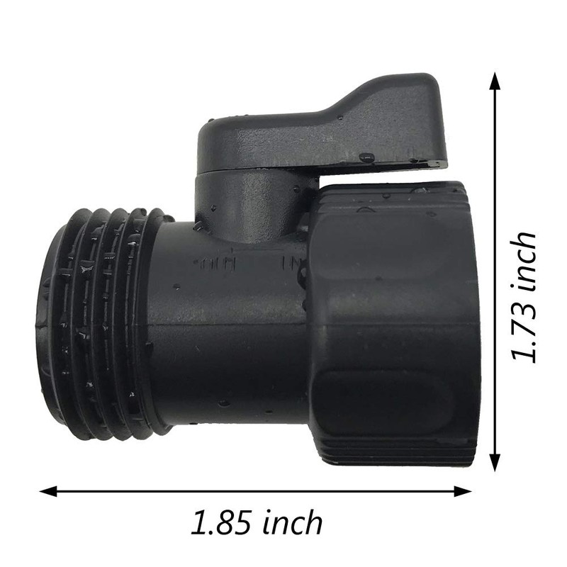 ALKARAMA 5 Pack Plastic Garden Hose Shut Off Valve Water