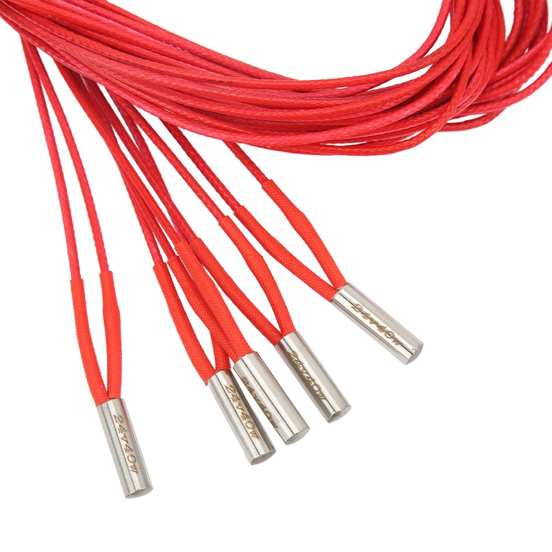 5Pcs Heater Cartridge DC 24V 40W Stainless Steel 6x20mm Accessory