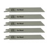 Dapetz ® 5 X Reciprocating Saw Blades 6 Tpi 150mm