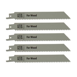 Dapetz ® 5 X Reciprocating Saw Blades 6 Tpi 150mm Wood Cutting