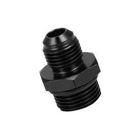 Partuto 1 Pcs AN6-M18x1.5 Universal Flare Coupler Fitting Adapter - Aluminum Alloy Black