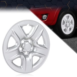 PIT66 Hubcap, Compatible with 2006-2011 Toyota RAV4 17x6-1/2 / 2012 Toyota RAV4 (Gasoline) 17x6-1/2 Wheel Silver Skin Hub Cap Cover 1 PC #69506