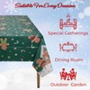 WedDecor Disposable Christmas Tablecloths, Plastic Banquet Party Table Cover Wipeable