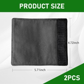 pinflaw 2 PCS Car Inside Door Handle Protector, 5.7" x 4.72" Breathable Suede Anti-Scratch Closure Protective Case, Universal Vehicle Interior Accessories, for Cars, Trucks and Vans (Black)