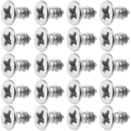 NOTRICKT STS-001 M3x6 Cross Hole Countersunk Tapping Screws Stainless Steel, For Wood, Thin Steel, Hardboard, Asbestos [20 Pieces]