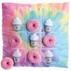 iscream Summer Camp Games Tic Tac Donut 13" Fleece Activity
