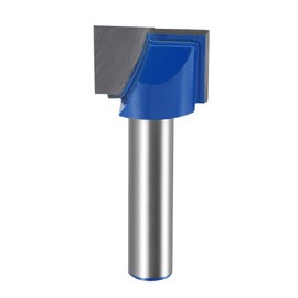 uxcell 20mm Dia 8mm Shank Bottom Cleaning Router Bit, 2 Flutes Carbide Tipped Cutter Uncoated for Woodworking