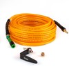 Yolass Air Compressor Hose 1/4”x100 ft Yellow Transparent Flexible Reinforced