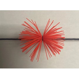 CIR-CUT ARCHERY ORANGE & BROWN Bow String RUBBER WHISKER Silencers Archery Bow Compound Recurve