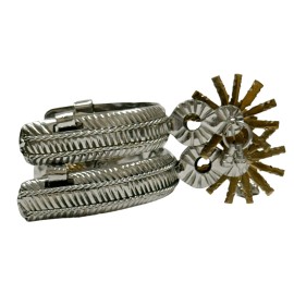 M-Royal Saddles Espuelas Charras Mexicanas II Acero Inoxidable Stainless Steel Charro Spurs