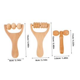 Beavorty 1set Massage Roller for Deep Tissue Relief Foot and Facial Massage Tool Portable Therapy Roller for Stress Relief and Plantar Fasciitis Design