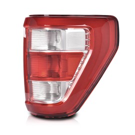 PIT66 TaiL Lights Brake Lamps Assembly Red Right Side w/o Bulbs Compatible with Ford F150 XL 2021-2023 Fit for w/Factory Incandescent and w/o Blind Spot Tail Light Models Only FO2818159