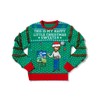 Spencer's Light-Up Happy Little Christmas Bob Ross Ugly Christmas Sweater