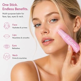 PDRN - Bálsamo múltiple de colágeno rosa, volufilina y NAD+, refuerzo de la piel para cara, cuello y debajo de los ojos, barra suavizante PDRN, apto p