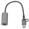 USB to Ethernet Adapter Type C RJ45 1000Mbps Aluminium Alloy