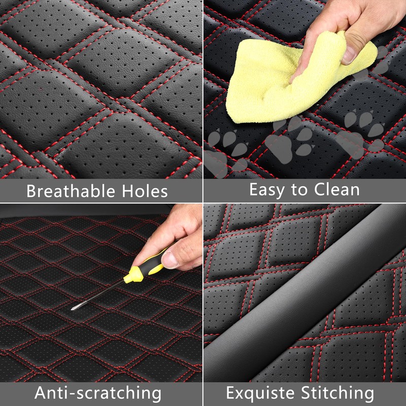 Huidasource 2Pcs Seat Covers for Nissan Titan/Titan XD 2016-2024, Full
