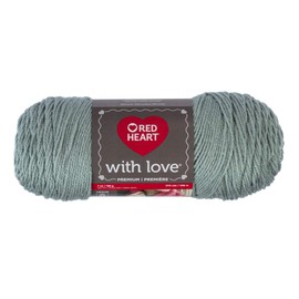 Red Heart With Love yarn, Solid-Sage