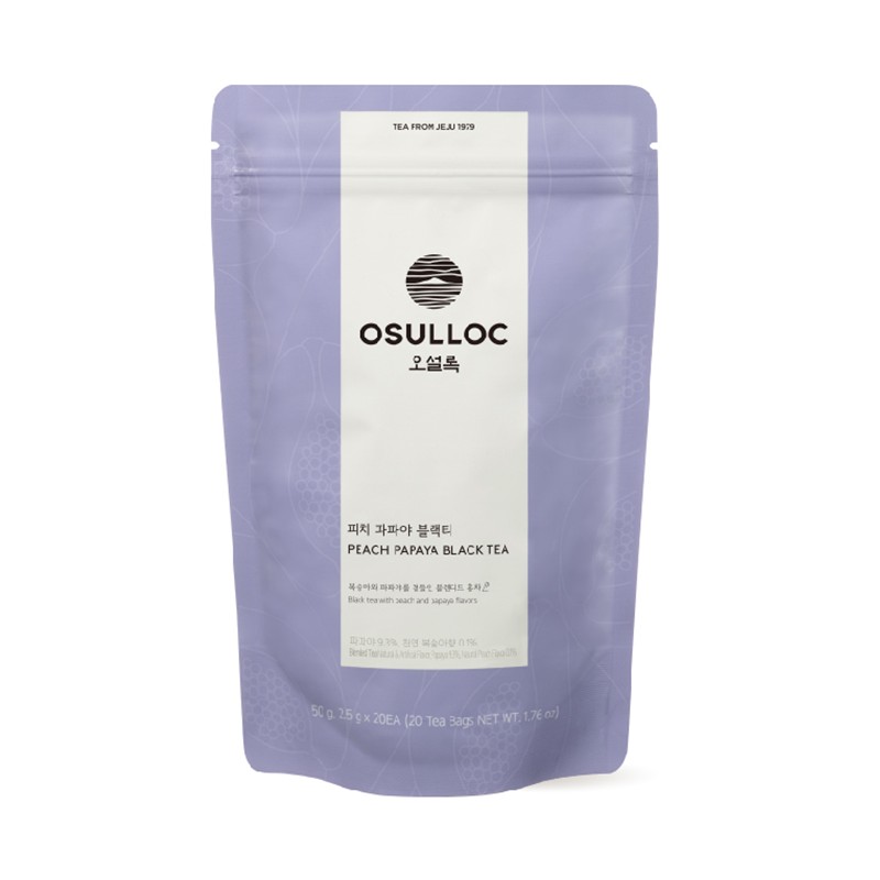 O'sulloc [오설록]피치 파파야 블랙티 20입 (원산지:상세설명참조) [O'sulloc] Peach Papaya Black