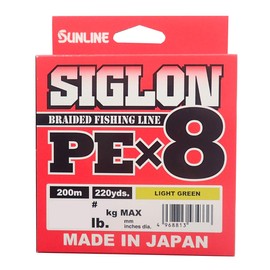 Sunline PEx8 6LB J Line Sigron PEx8 200m Light Green No. 0.4