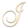 Back40Life - Precision Cut Wood Script Monogram Letter - J