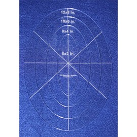 4 Piece Nested Oval Template Set 1/8 Inch Acrylic