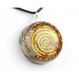 Orpanit® Orgonite Pendant Spiral Möbius Spiral I 100% Real Orgonite I Protection Against EMF, 5G, Haarp, Radio Radiation I Real Orgone Energy for More Harmony I Health I Healing Stones