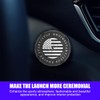 Sandfren Car Push Start Button Cover, Zinc Alloy America Flag