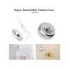 Single Retractable Washing Line 304 Stainless Steel for Shower Bathroom