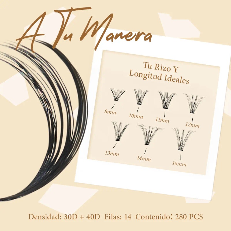 Luminlash Kit De Extensiones De Pestañas 8-18mm